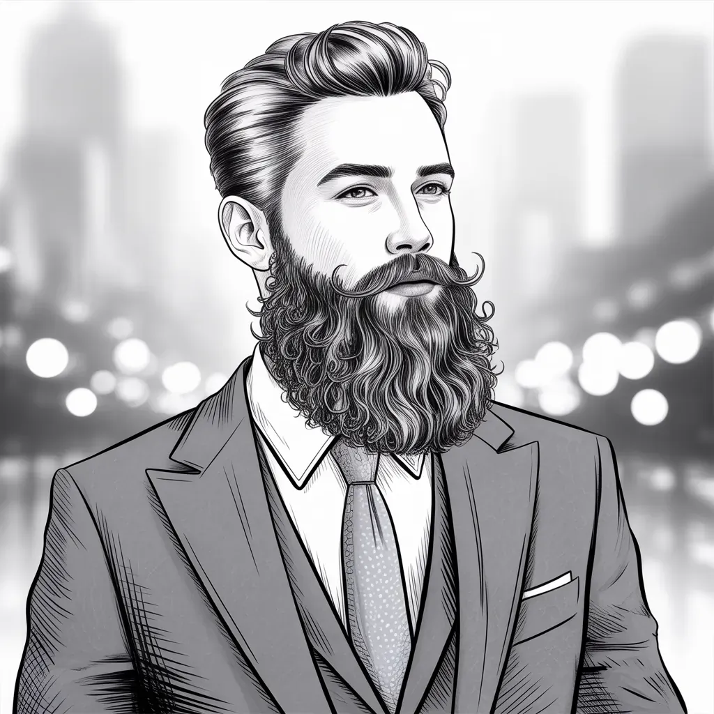 beard drawing