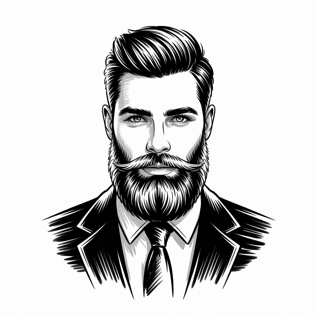 beard drawing