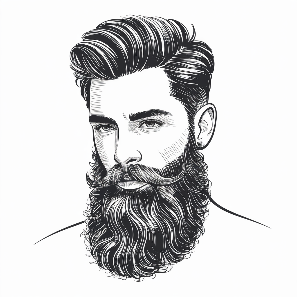 beard drawing