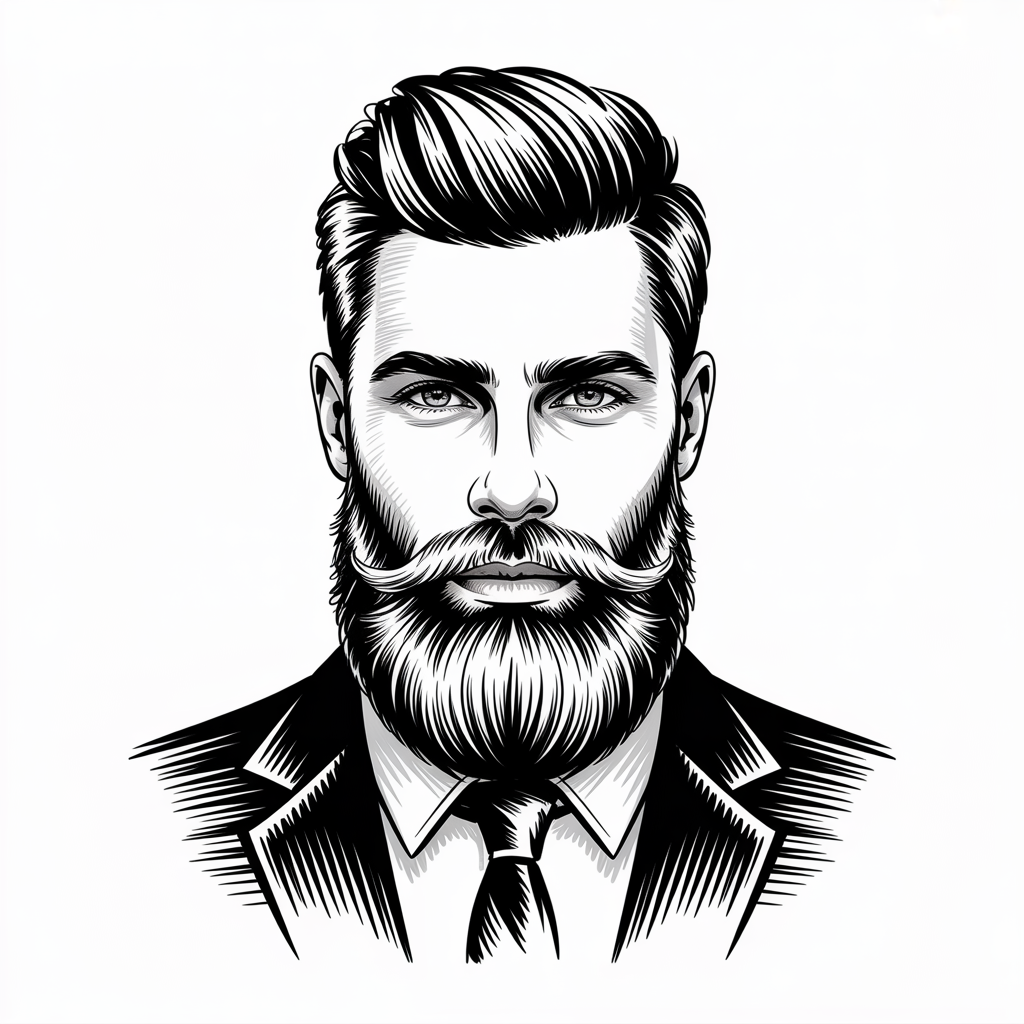 beard drawing