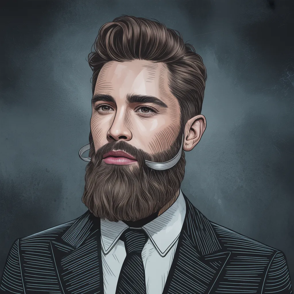 beard drawing