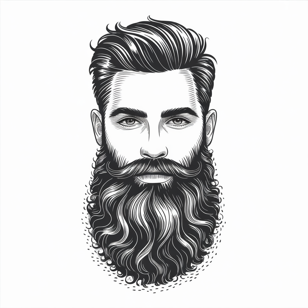 beard drawing