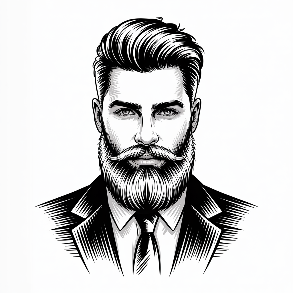 beard drawing