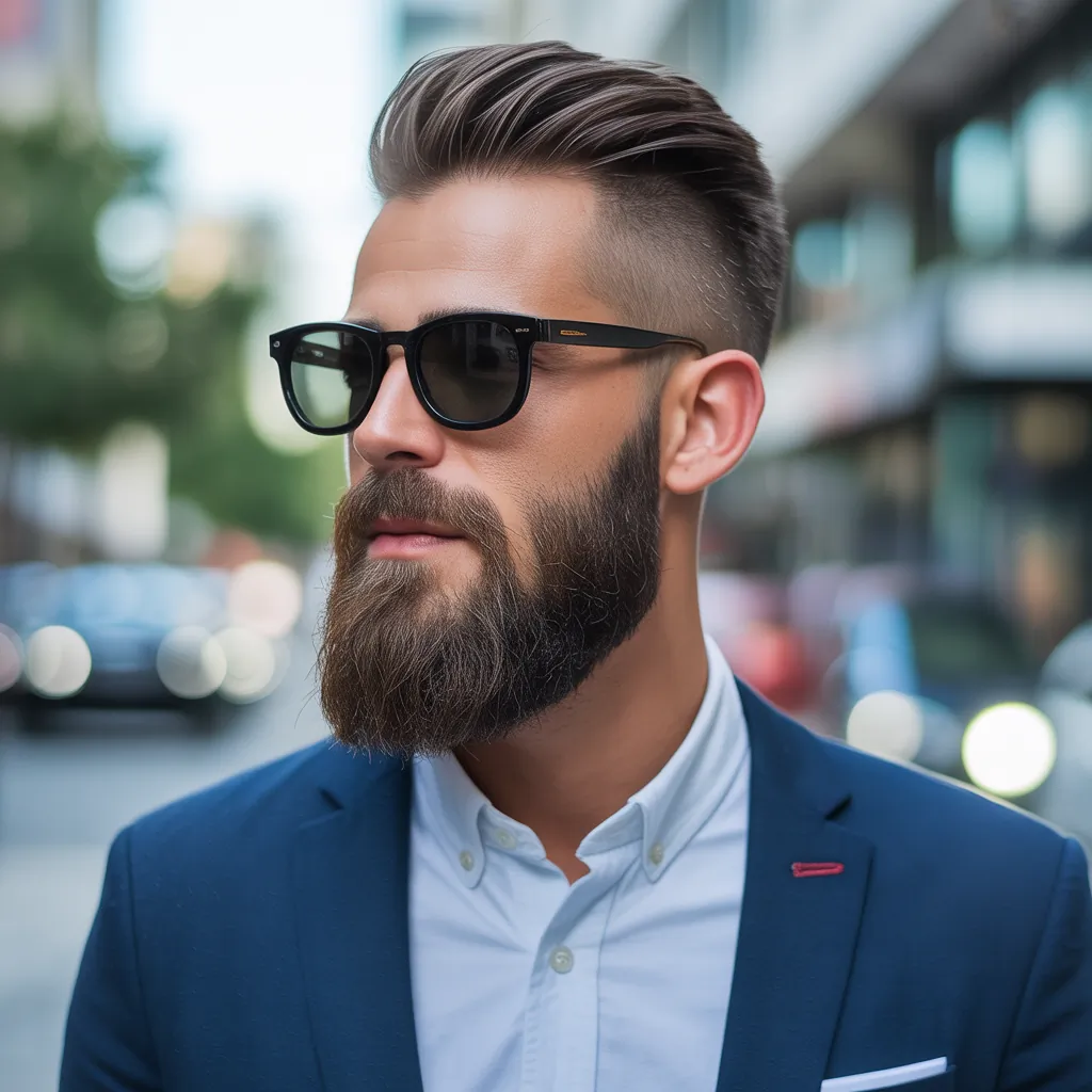 beard look