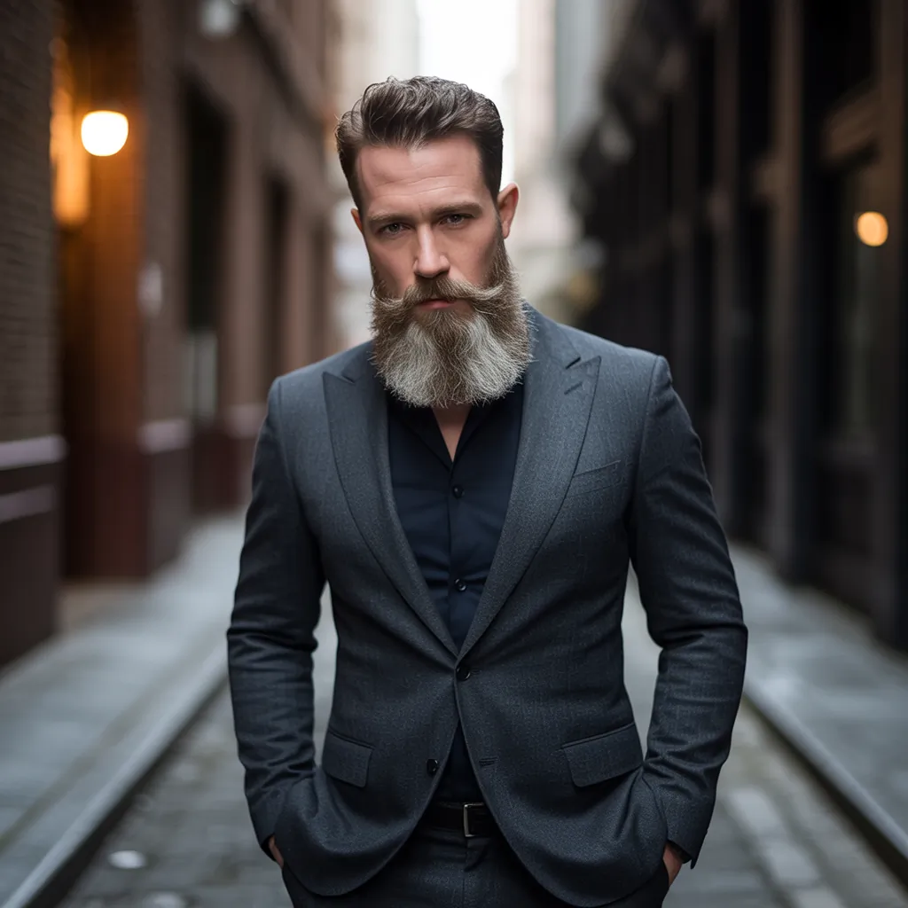 beard look