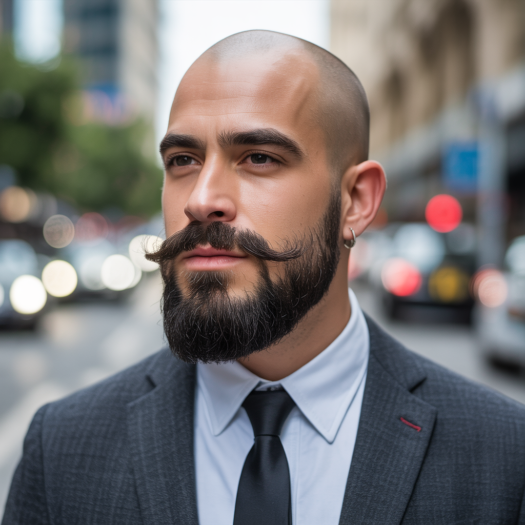 beard styles for bald guys
