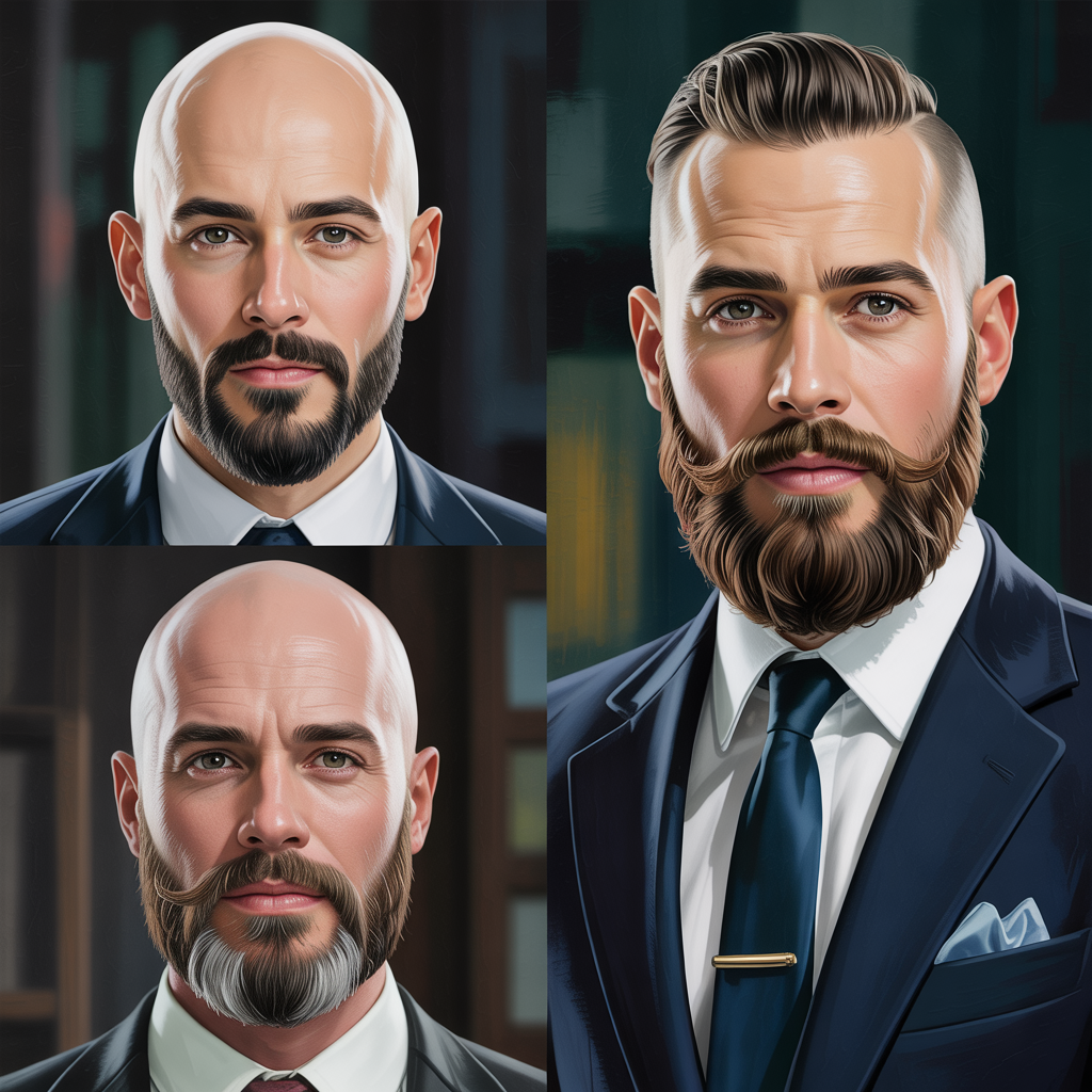 beard styles for bald guys