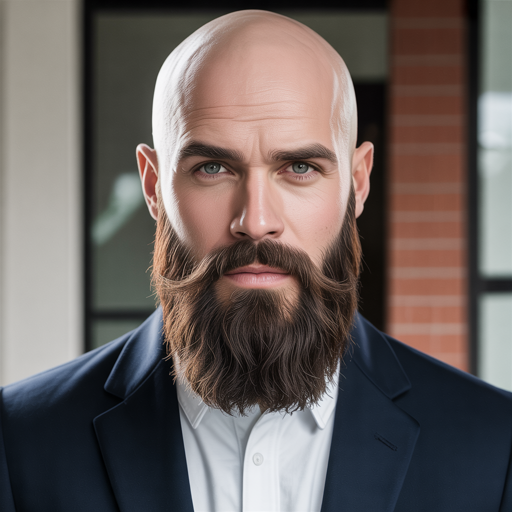 beard styles for bald guys