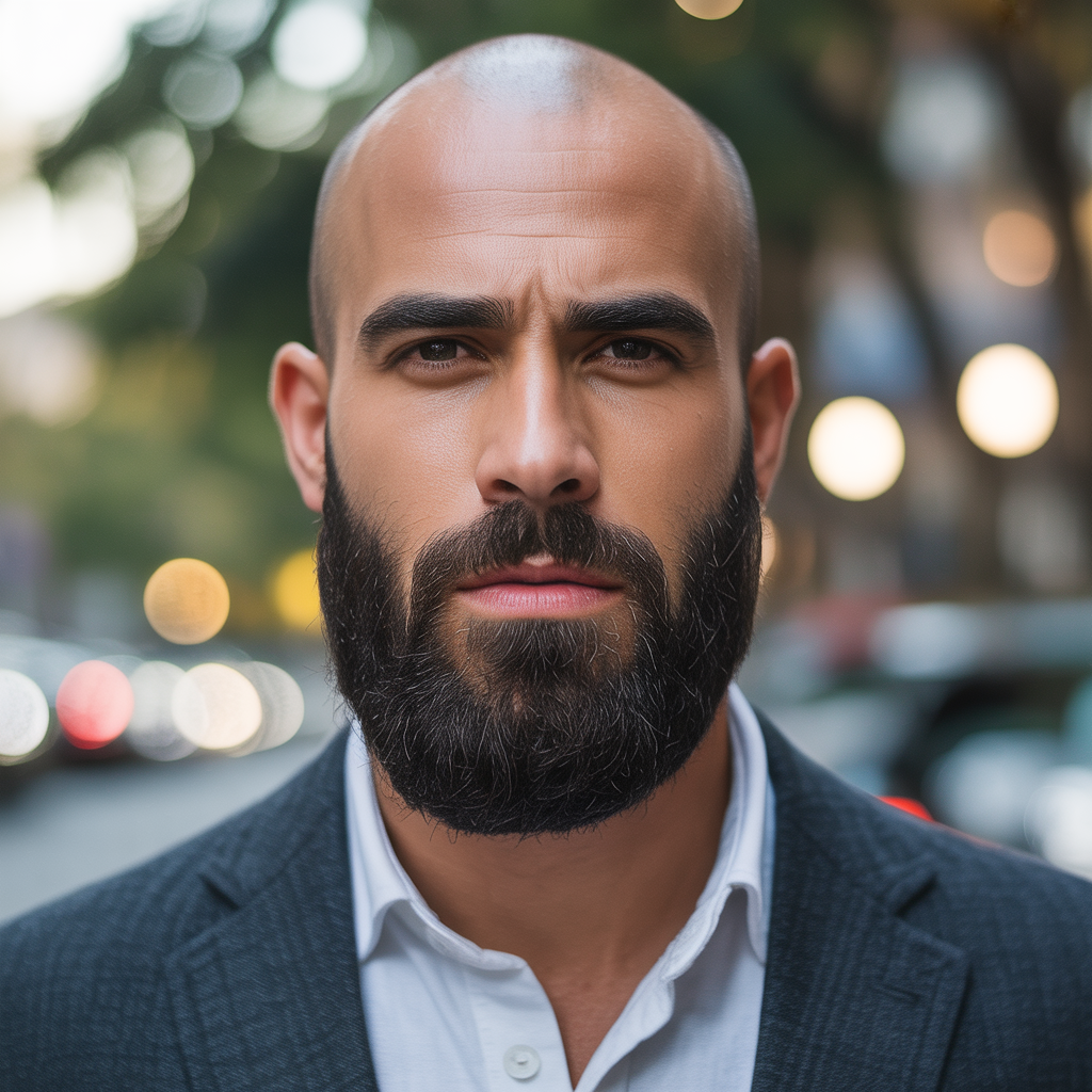beard styles for bald guys