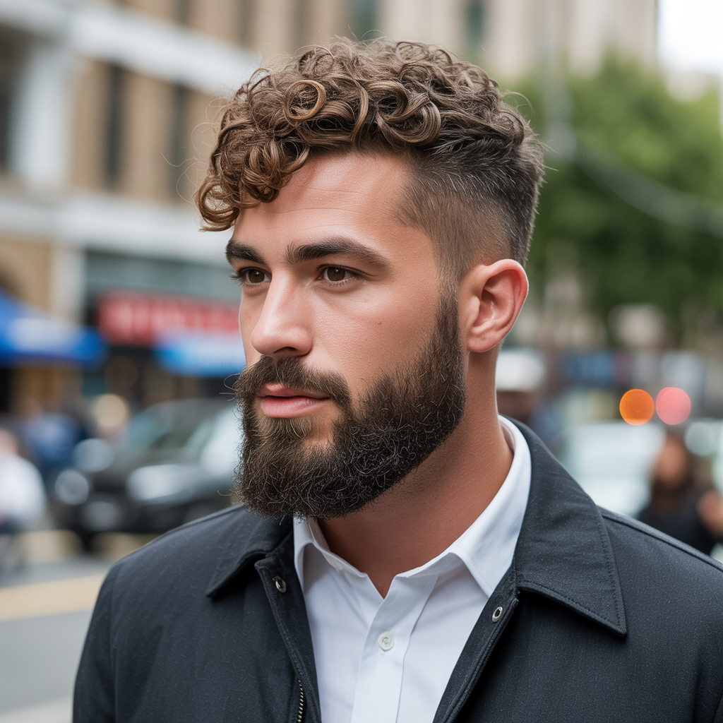 beard styles for curly hair