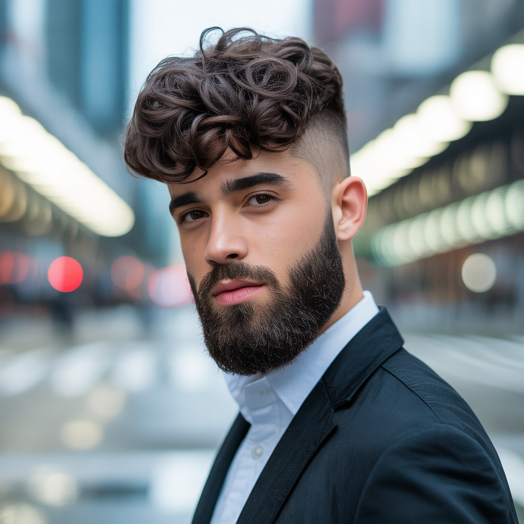 beard styles for curly hair