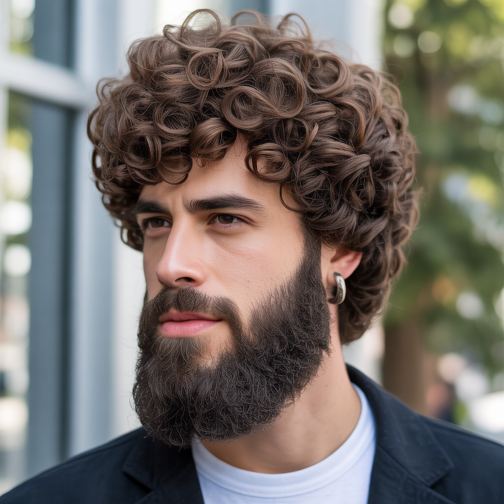 beard styles for curly hair