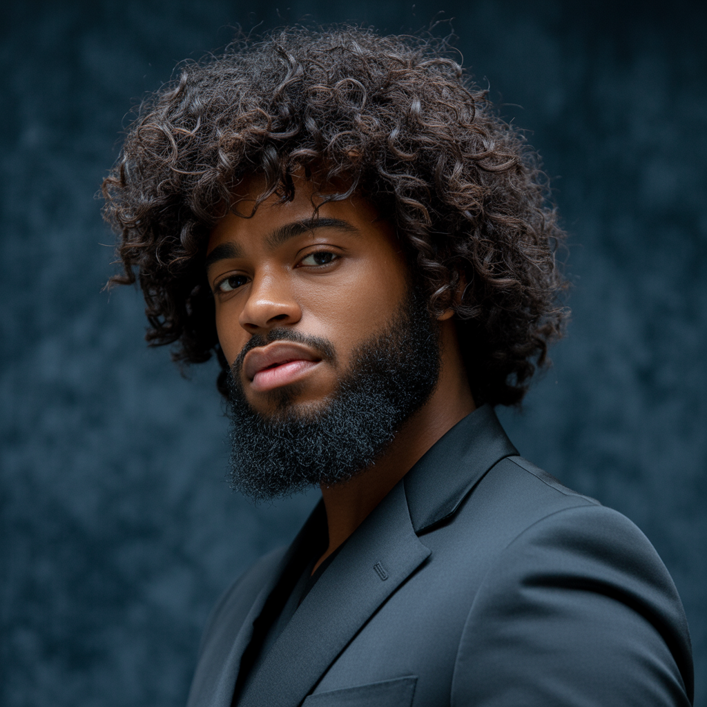 beard styles for curly hair