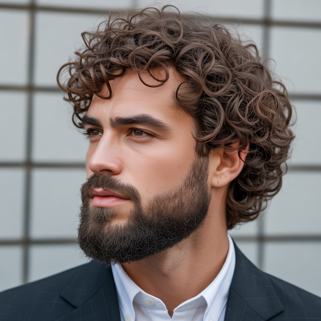 beard styles for curly hair