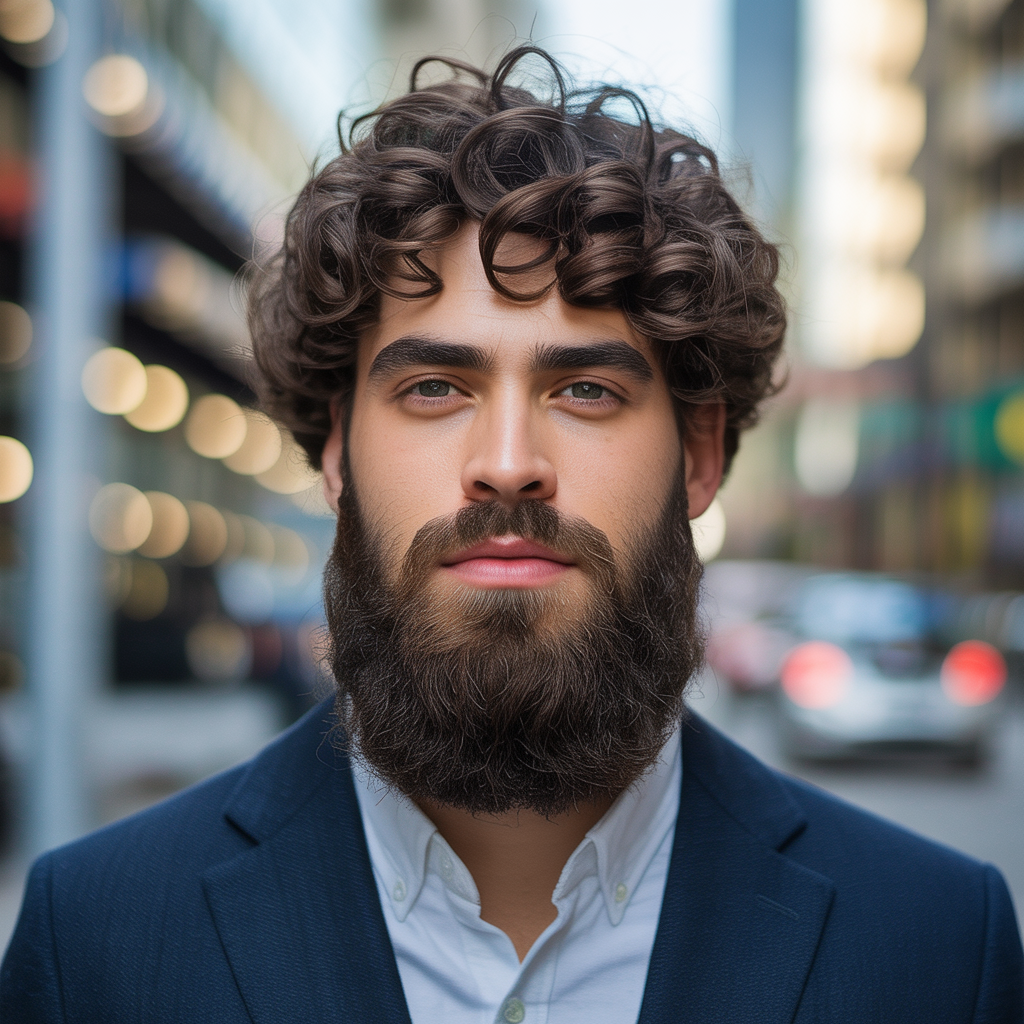 beard styles for curly hair