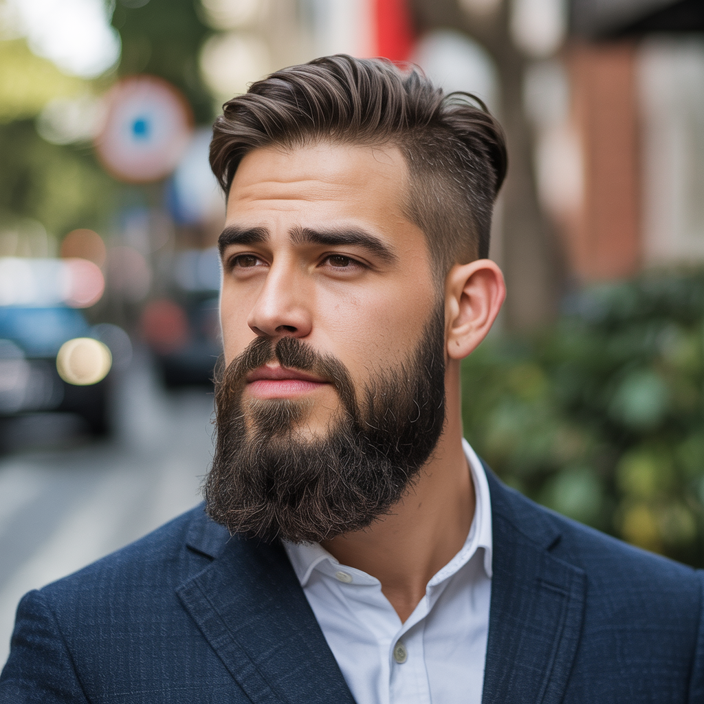 beard styles for round faces