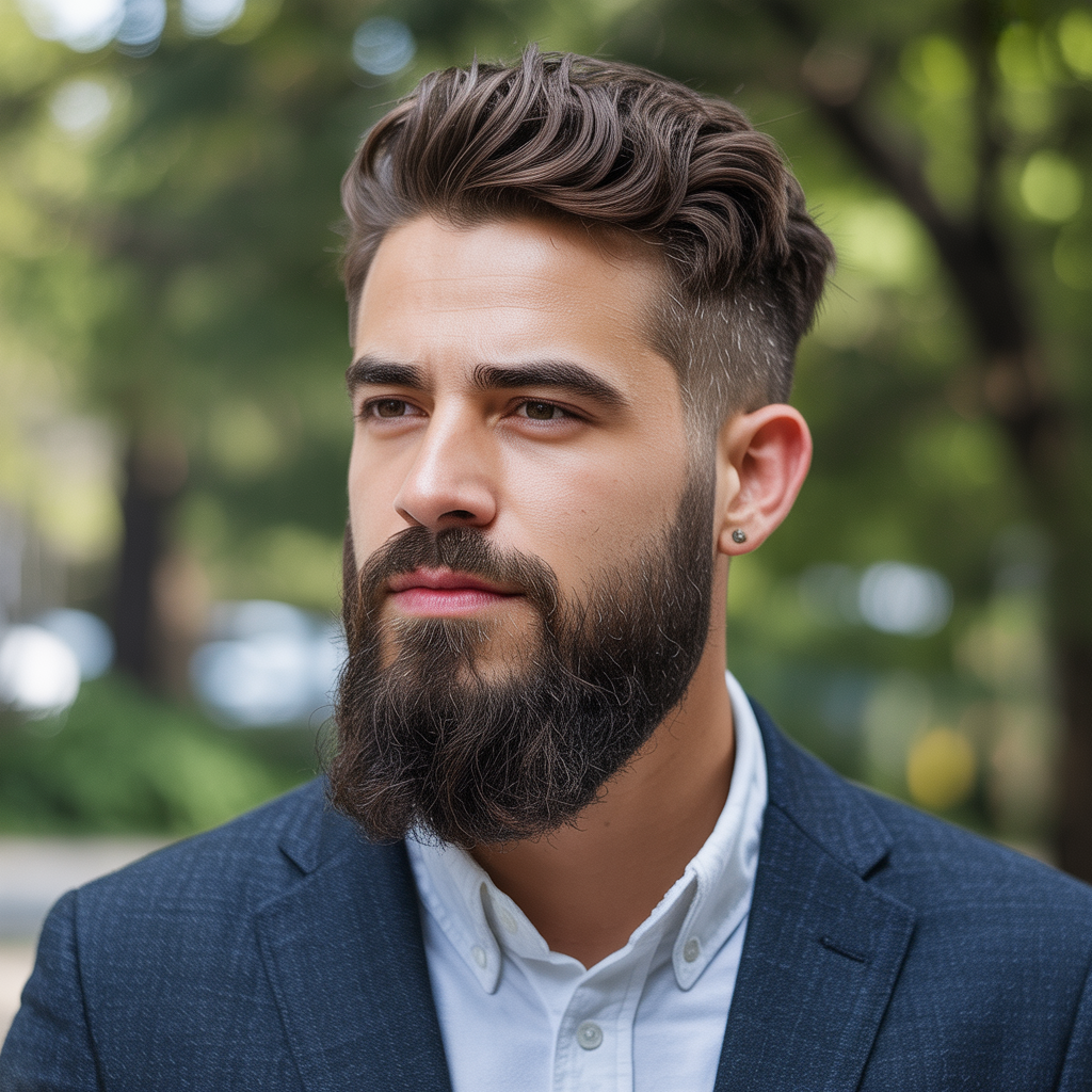 beard styles for round faces