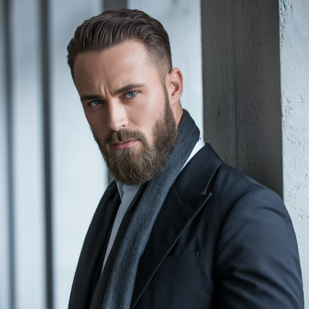 beard styles to hide a double chin