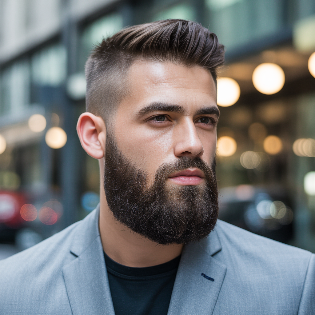 beard styles to hide a double chin