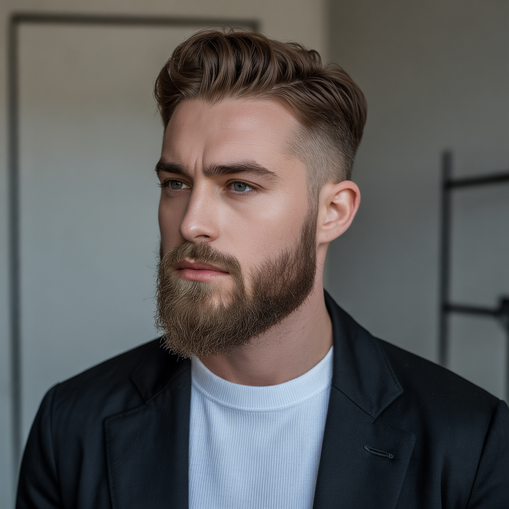 beard styles to hide a double chin