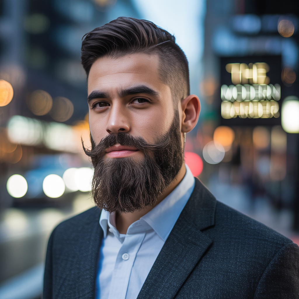 beard styles to hide a double chin
