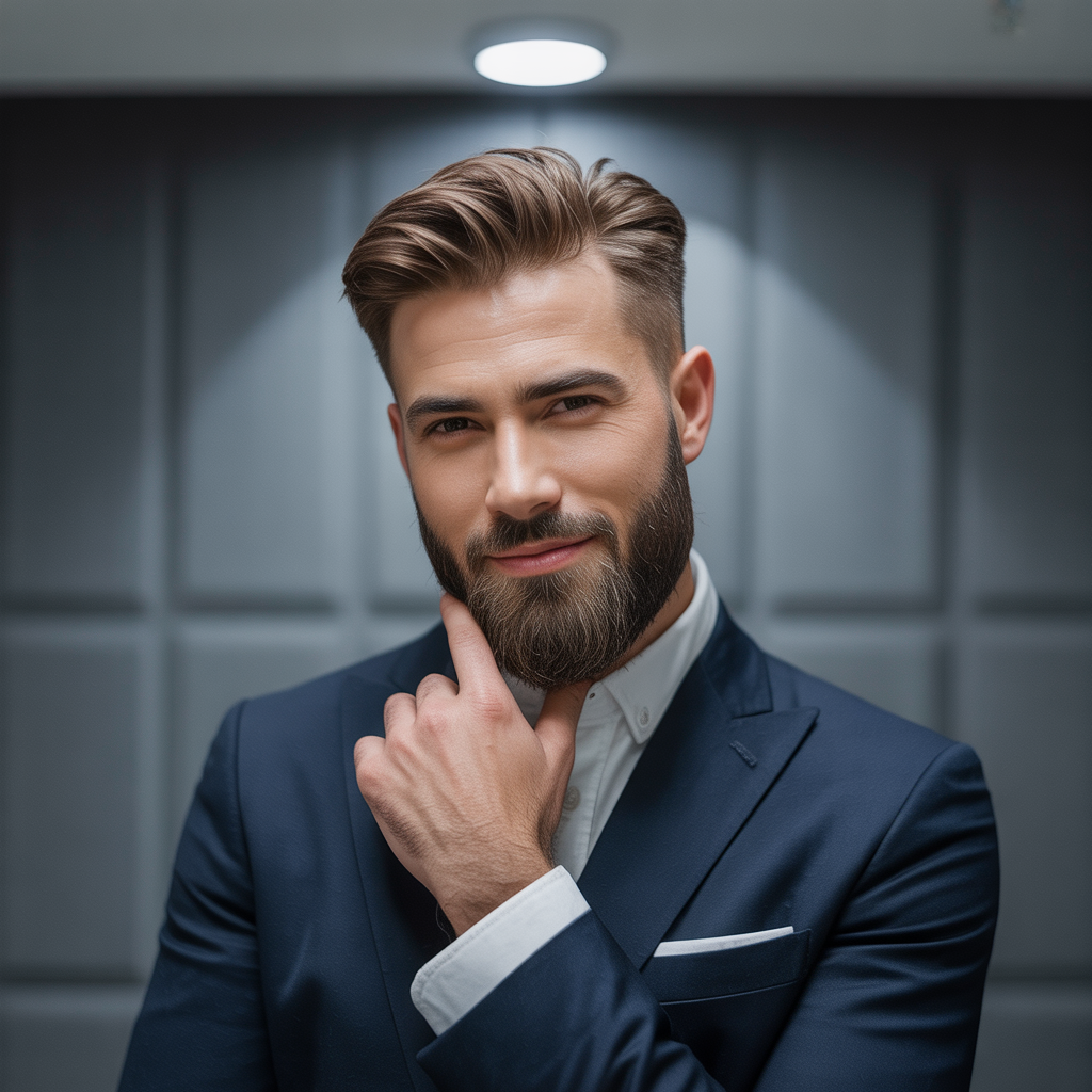 beard styles to hide a double chin