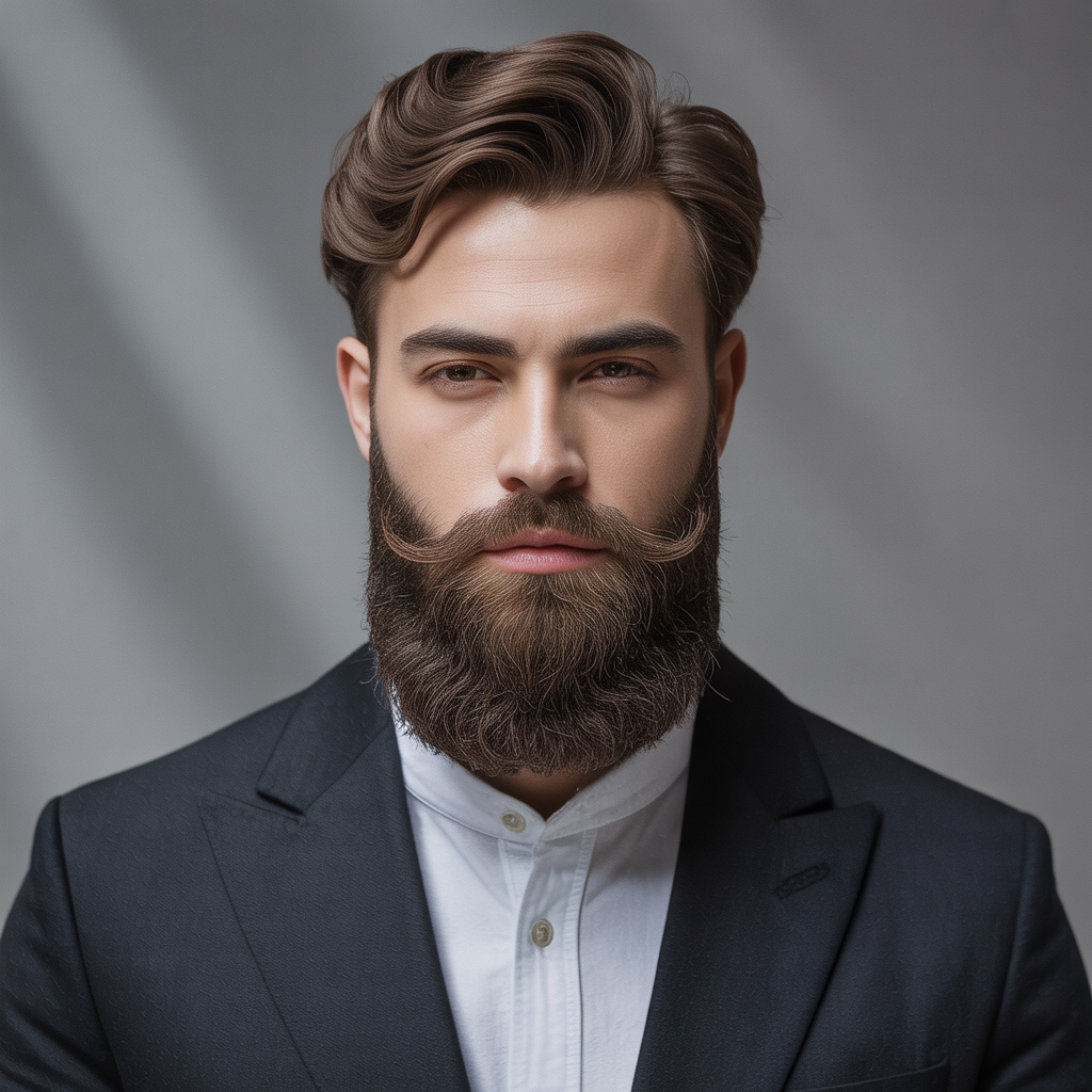 beard styles to hide a double chin
