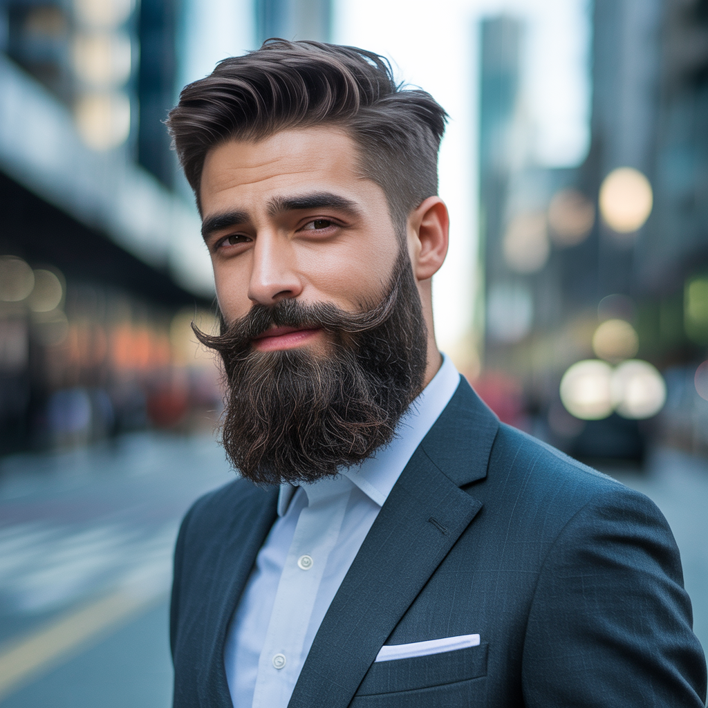 beard styles to hide a double chin