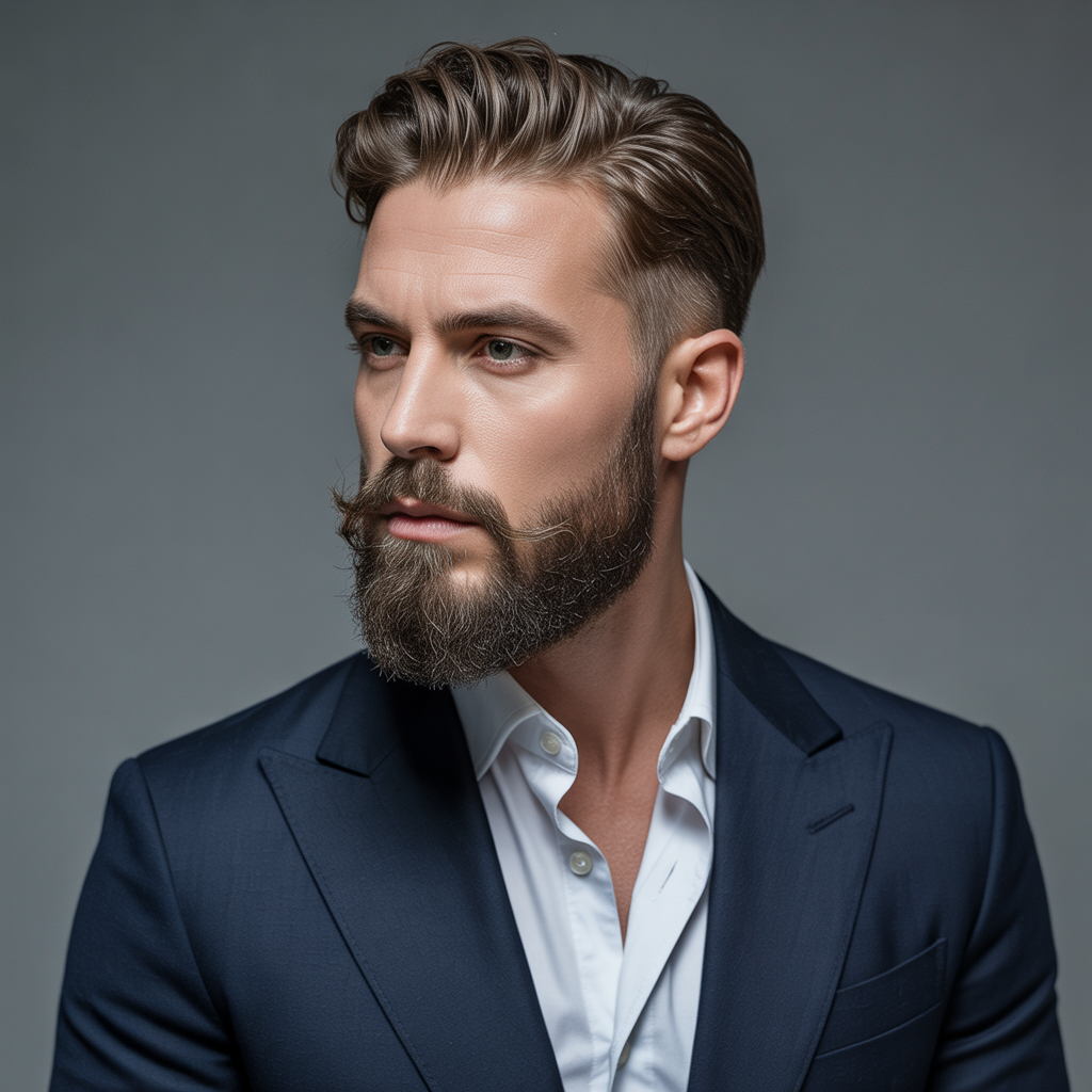 beard styles to hide a double chin