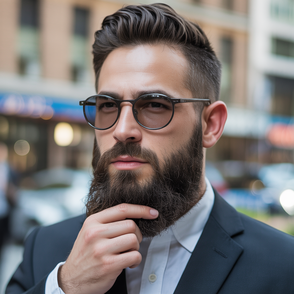 beard styles to hide a double chin