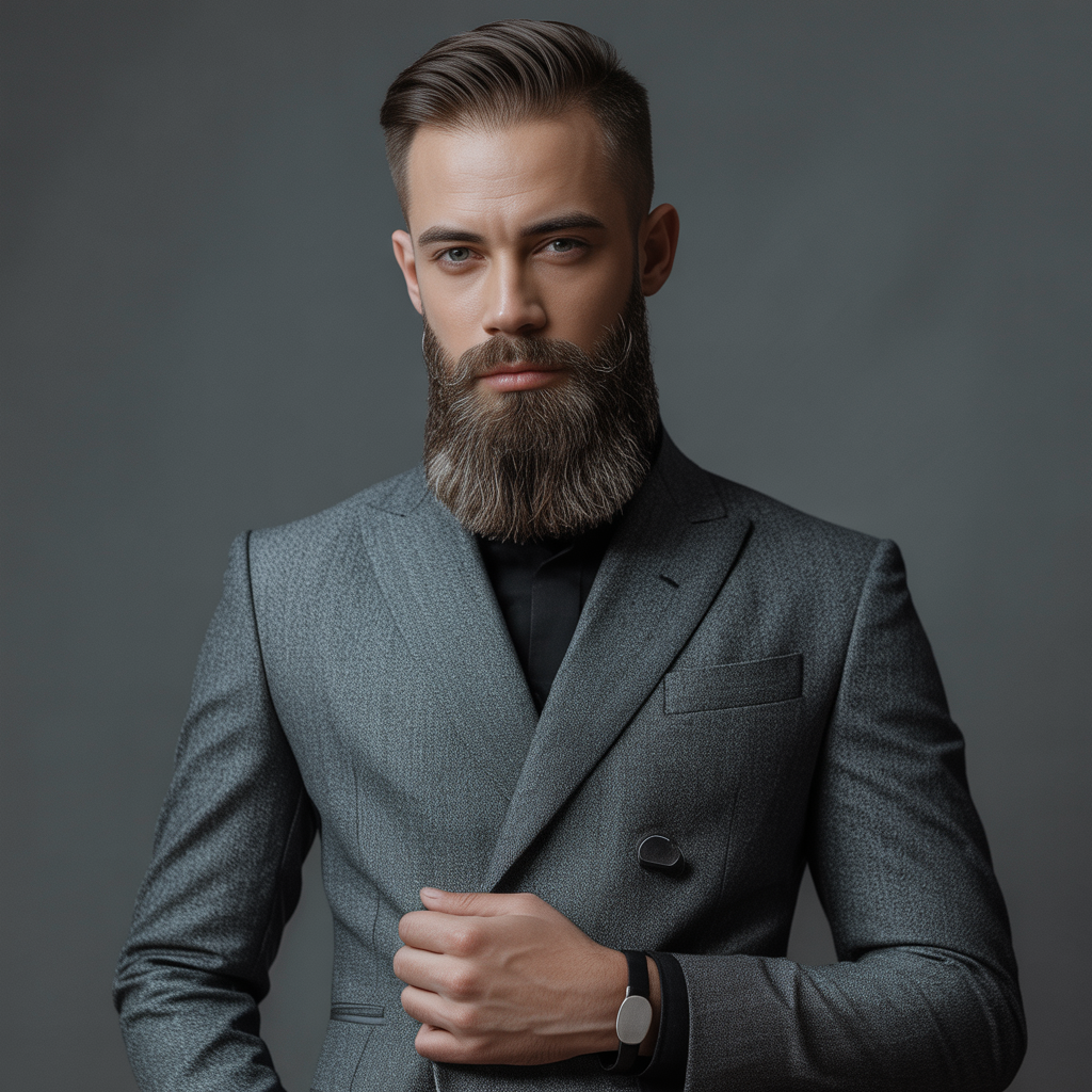 beard styles to hide a double chin