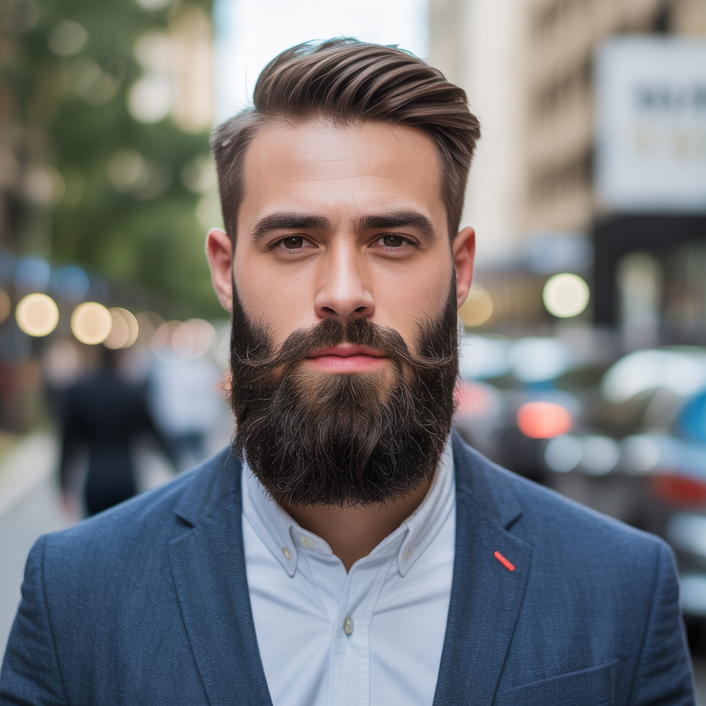 beard styles to hide a double chin