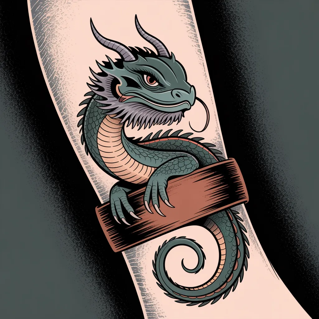 bearded dragon tattoo