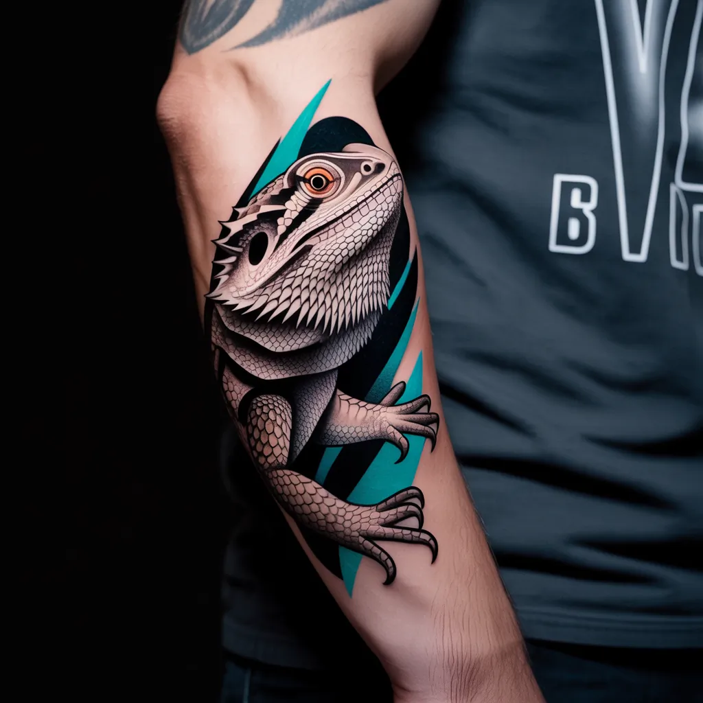 bearded dragon tattoo