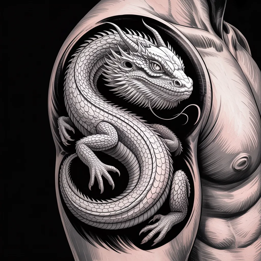 bearded dragon tattoo