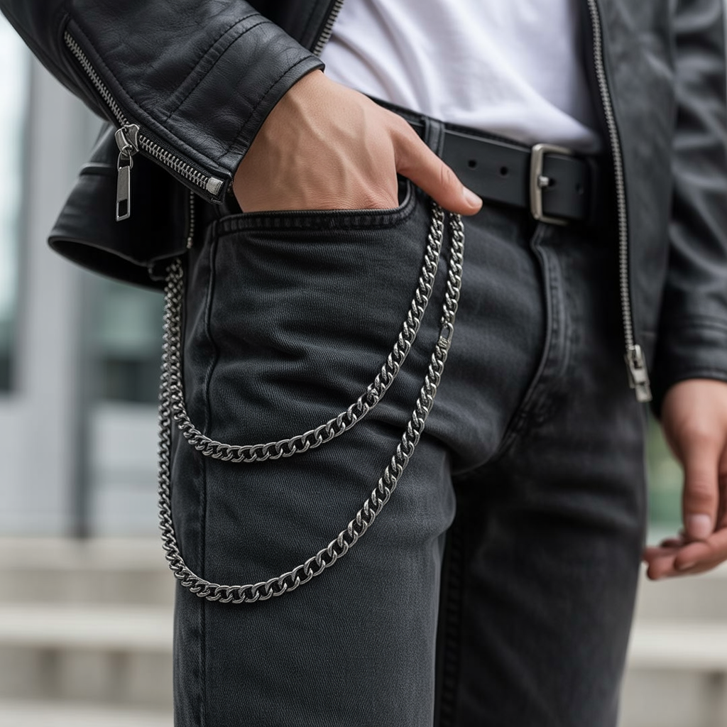 best 14 black wallet chains