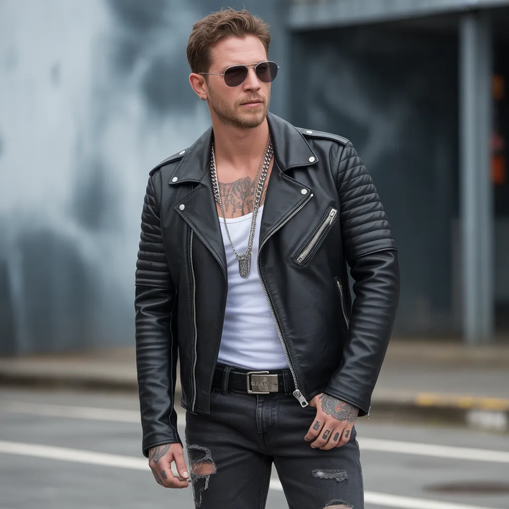 biker aesthetic for men