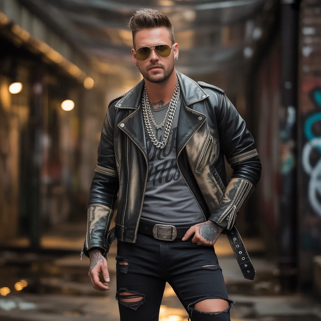 biker aesthetic for men