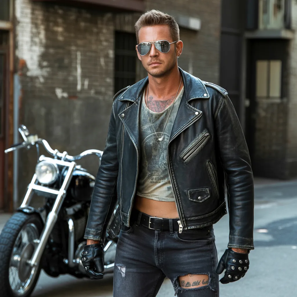 biker aesthetic for men