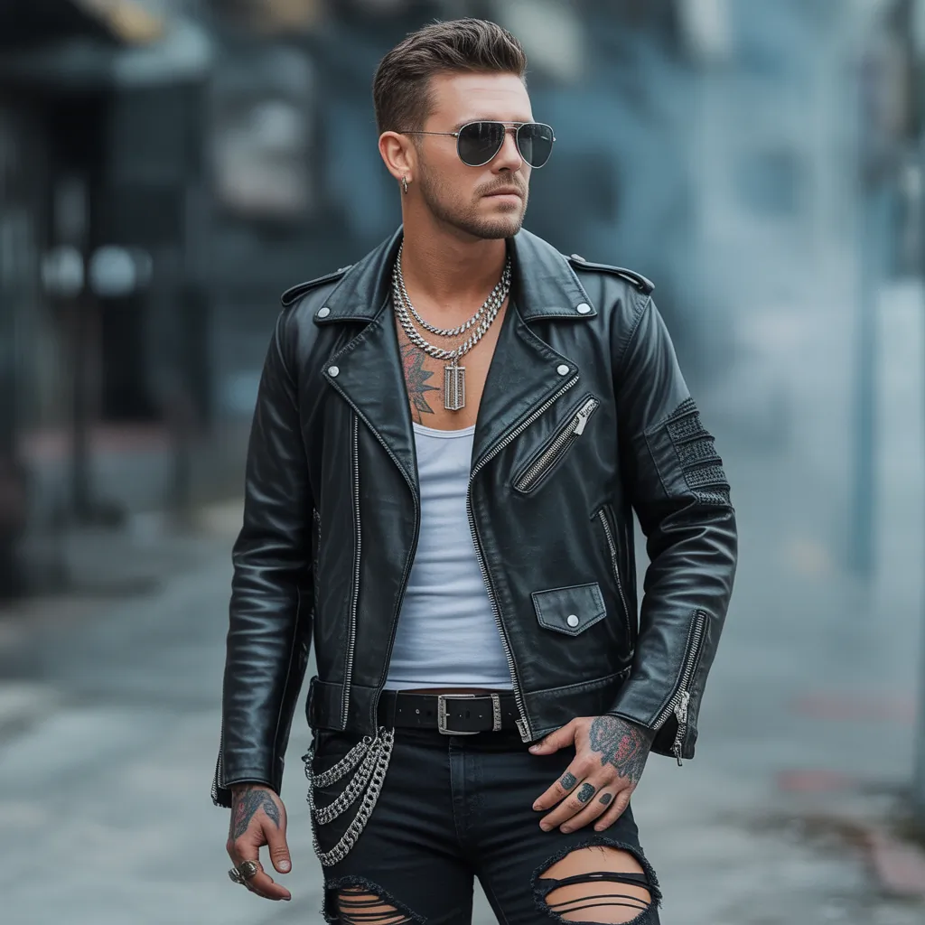 biker aesthetic for men