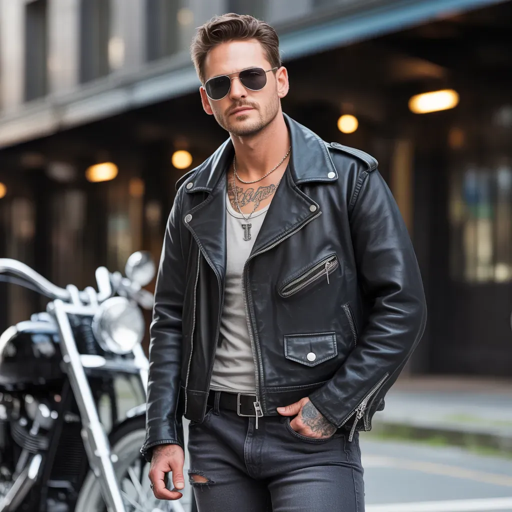 biker aesthetic for men
