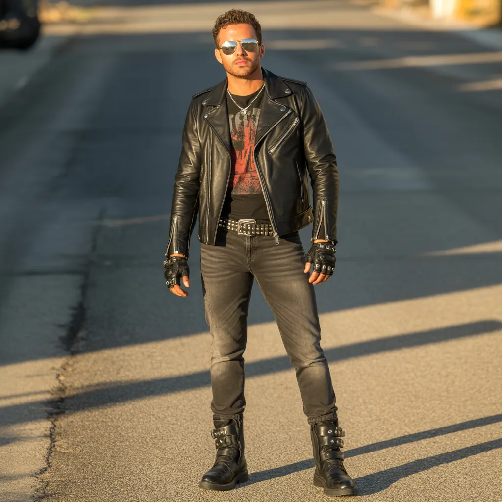 biker aesthetic for men