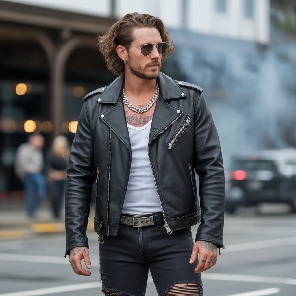 biker aesthetic for men