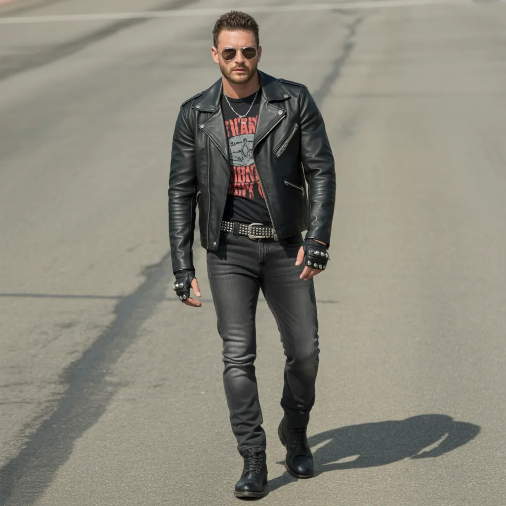 biker aesthetic for men
