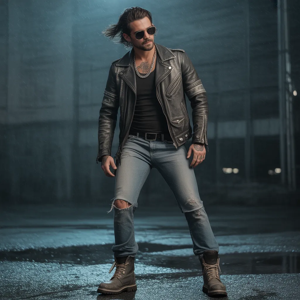 biker aesthetic for men