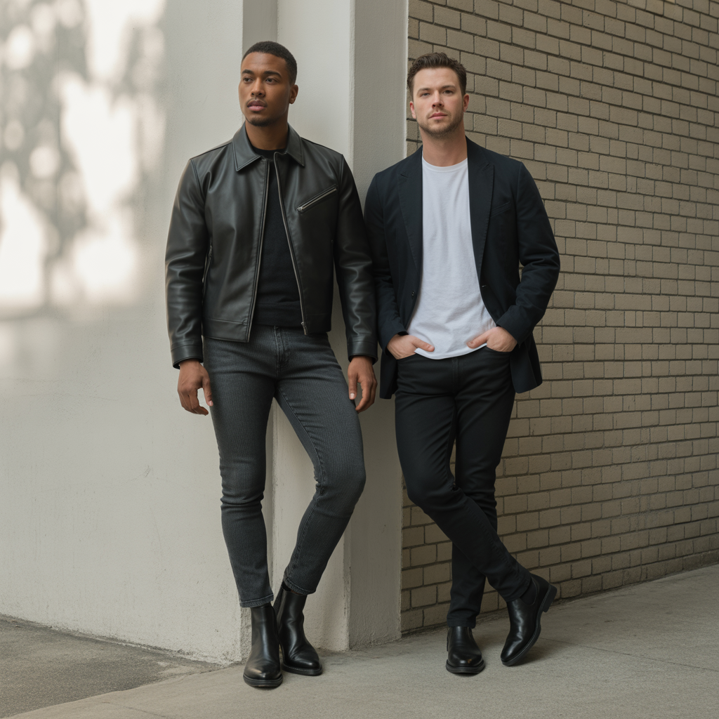 black jeans outfit ideas for men