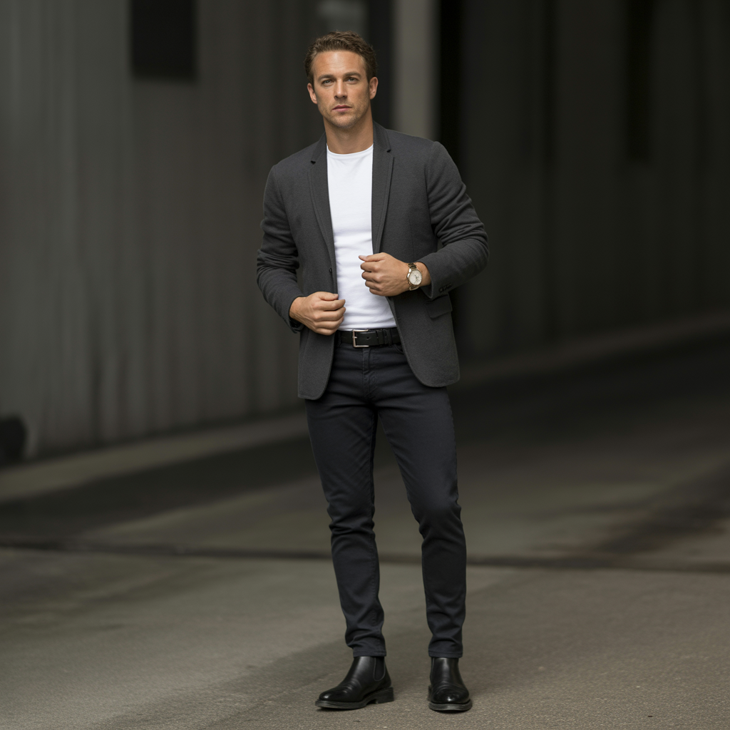 black jeans outfit ideas for men
