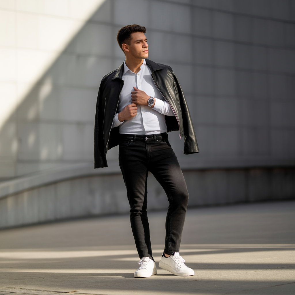 black jeans outfit ideas for men