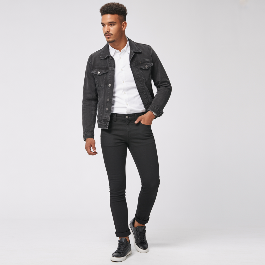 black jeans outfit ideas for men