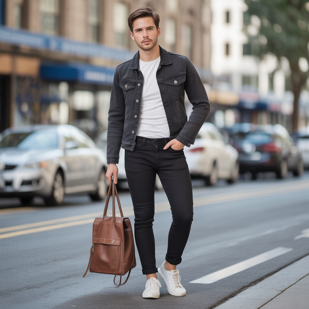 black jeans outfit ideas for men